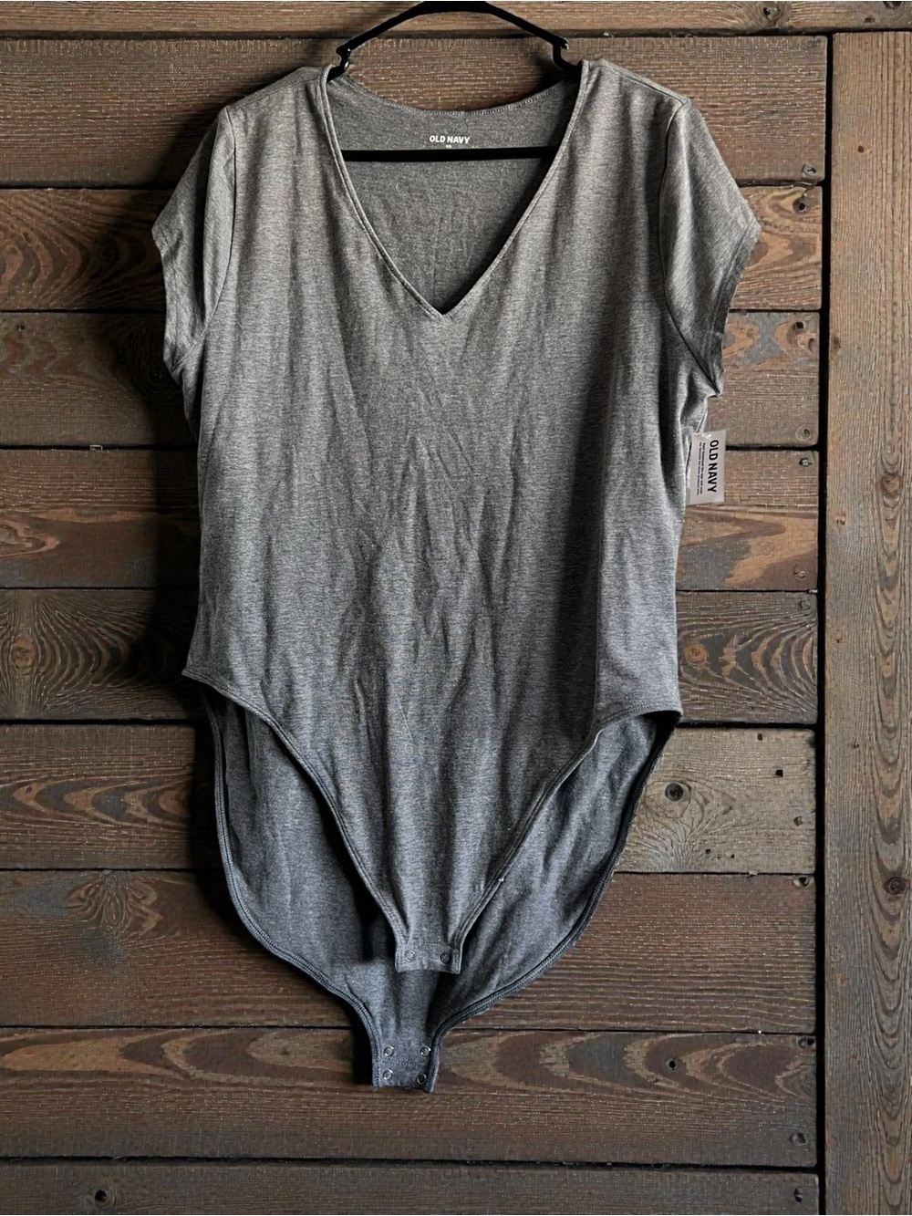 TODAY ONLY!! Sale!! Old Navy Gray V-Neck Short Sleeve Bodysuit